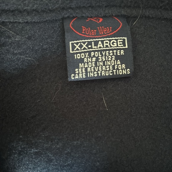 Polar Wear Navy Zip Up Fleece Jacket - XXL NWT - Picture 5 of 5